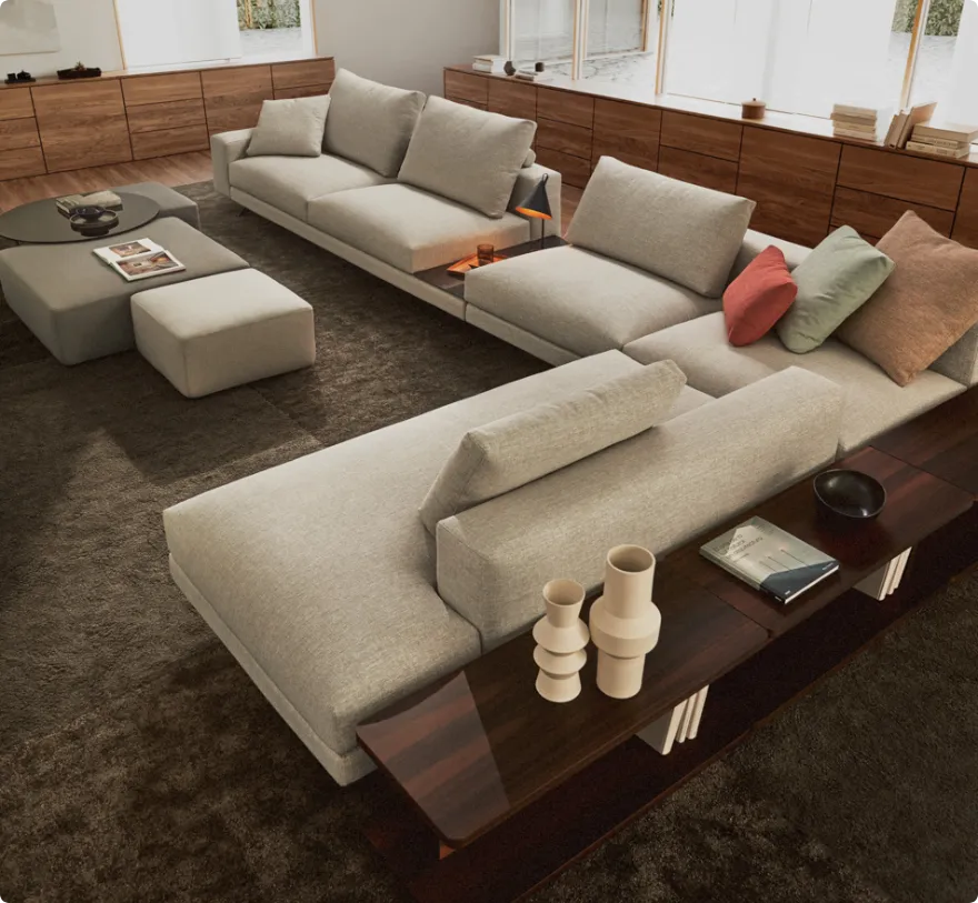 sofá chaiselongue de diseño