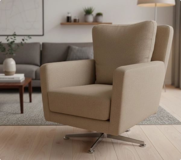Sillon giratorio modelo cubic